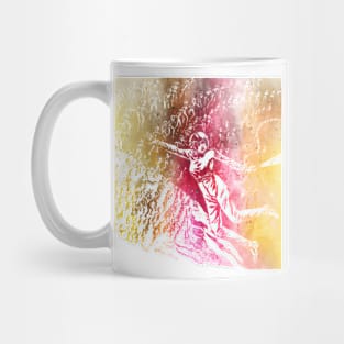 Astronaut And Bots in Sunset Mug